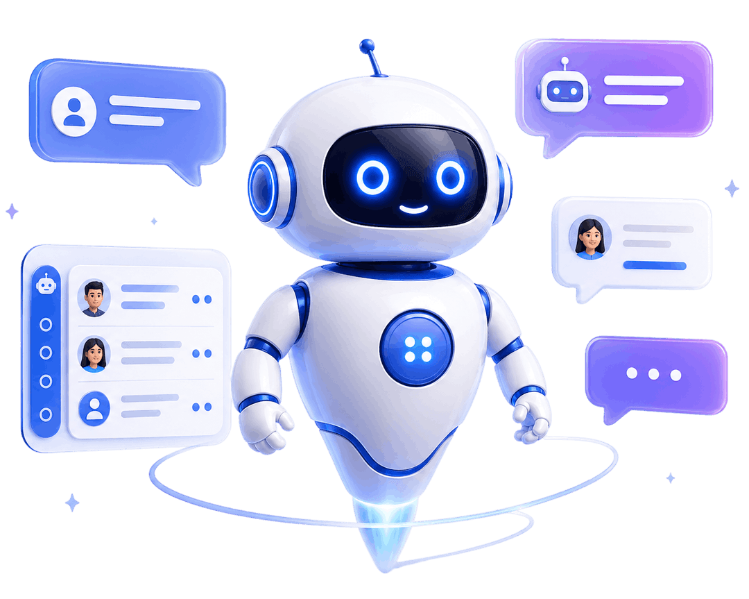 AI Chatbot Comparison Illustration